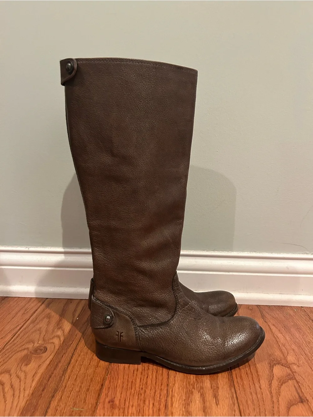 Frye Dark Brown Over-the-Knee Leather Boots